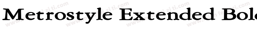 Metrostyle Extended Bold字体转换